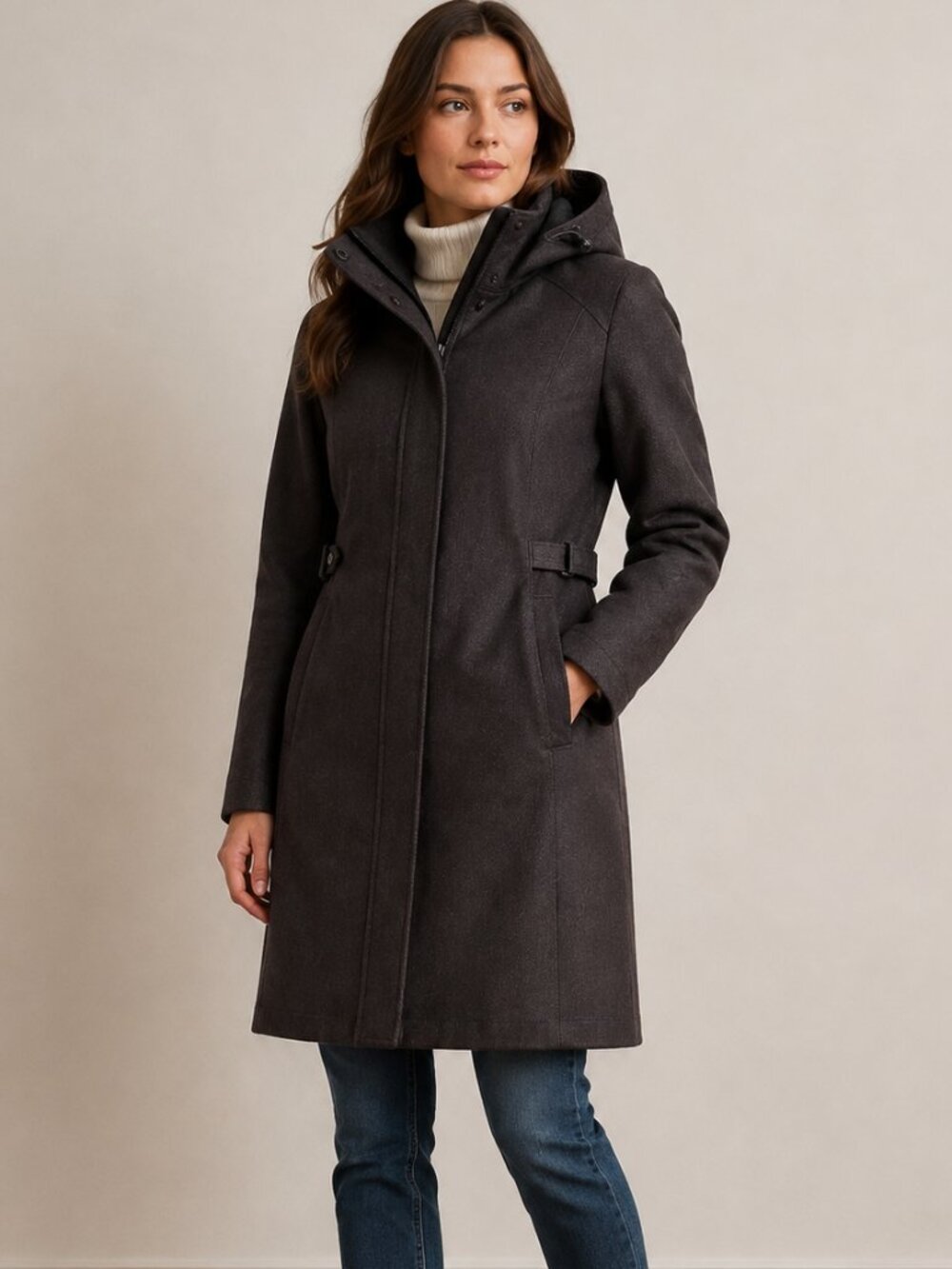 Gotcha Glacier Women's Hooded Down Winter Coat Jacket S Black Water Resistant